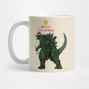 Godzilla Merry Christmas Mug